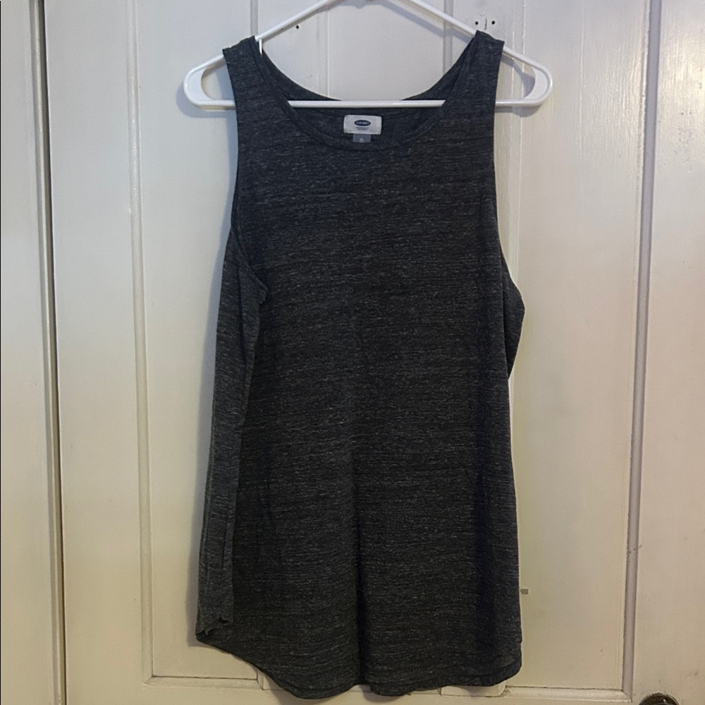 Old Navy Dark Heather Gray Scoop Neck Tank